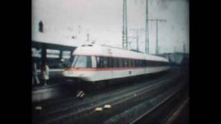 Essen Hbf 1977 Intercity Train Super8 [upl. by Ynohta]