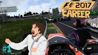 F1 2017  Formula One Australian Grand Prix Epic Battle With Alonso [upl. by Artur]