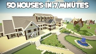 50 Minecraft Houses In 8 Minutes [upl. by Pelagi]