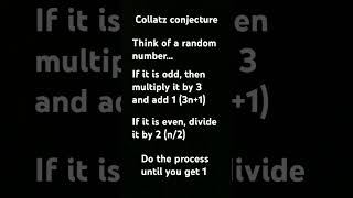 Collatz conjecture [upl. by Mariano228]