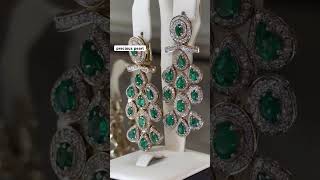 ad earings ad beautiful fancy green wedding green [upl. by Retsam]