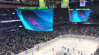 Eeli Tolvanen Goal Kraken Home Opener vs Blues 10824 Climate Pledge Arena Seattle Washington [upl. by Ednalrym]