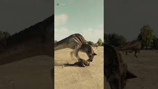 Carnotaurus attitude towards small herbivorous dinosaurs  Jurassic World Evolution 2 [upl. by Canter]