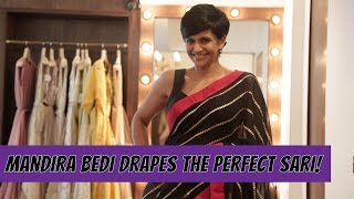 Mandira Bedi Shows You How To Drape The Perfect Sari  MissMalini [upl. by Ralston]