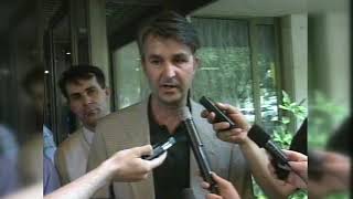 1997  Ministar Rasim Kadić na sastanku o povratku u Stolac [upl. by Atiral]