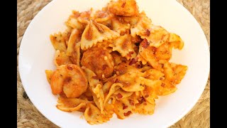 Pasta con Camarones en Salsa de Tomate ∘ Shrimp Pasta in Tomato Sauce ∘ Ep 216 [upl. by Ivers]