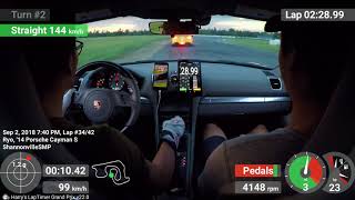 Shannonville Long Track  981 Cayman S Chasing Fast Toyota 86 [upl. by Gesner]