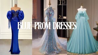 Blue Prom Dresses Evening Gowns 2024 [upl. by Aivatra]