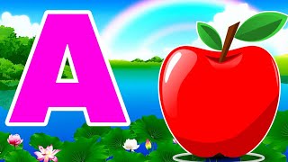 Abc A for apple  Alphabet  ABCD  B for ball  Abc letter spelling  A for song kidsvideos [upl. by Asaph]