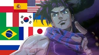 「Bloody Stream」 Multilanguage Version  JoJos Bizarre Adventure ジョジョの奇妙な冒険 [upl. by Regor]