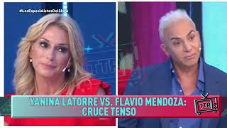 Yanina Latorre VS Flavio Mendoza  Cruce tenso [upl. by Cutty]