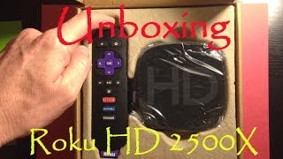 Unboxing Roku HD 2500X  Video Streaming Player [upl. by Yhtimit]