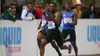 Makusha Ngoni wins the Men 100m B Race [upl. by Areivax]