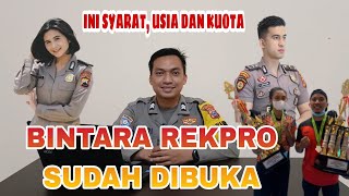 DIBUKA JALUR PRESTASI Persyaratan Bintara Rekpro Dan Usia Maksimal Berapa ya [upl. by Fiske855]