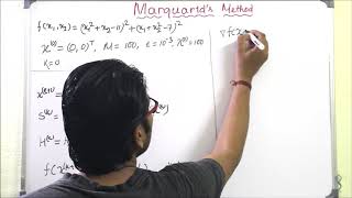 Lecture 49  Marquardts Method Example Problem  Multivariable Optimization [upl. by Ettedo921]