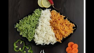 Tiranga Rice Recipe  तिरंगा राईस रेसिपी [upl. by Concordia]