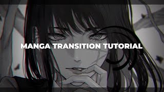 2 Manga transition tutorial alight motion FREE [upl. by Ennahs]