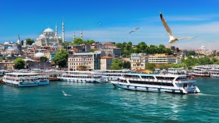 Boat Tour Istambul Turkey Eminuio Ship View Asia Bridge With Friends 2018 [upl. by Bennet835]