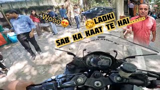 Uncle became happy after seeing my ninja Sx1000 super bike😍funny Uncle🤣by Ak super vlogger [upl. by Eiznekcam]