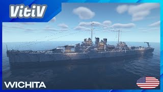 USS Wichita CA45  Wichitaclass Heavy Cruiser  Minecraft [upl. by Samale]