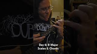 Day 6 B Major Scales amp Chords on Mandolin [upl. by Zoara610]