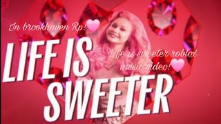 life is sweeter in brookhaven rp music video😆🩷 NO copyright ©️ [upl. by Selyn]