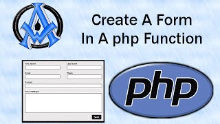 Create A Form In A PHP Function [upl. by Kaila329]