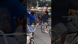 J Cole riding bike with Trae Tha Truth in Houston 🚲 [upl. by Firman]