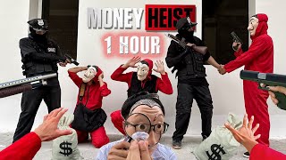 MONEY HEIST vs POLICE 1 hour BELLA CIAO REMIX 28  Epic Parkour POV Chase [upl. by Cassi]