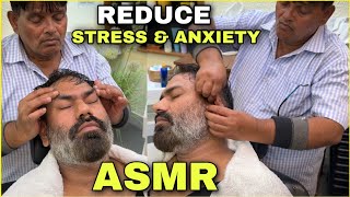 ASMR Head massage to Reduce Stress and tiredness by IndianBarber SARWAN [upl. by Annoek]