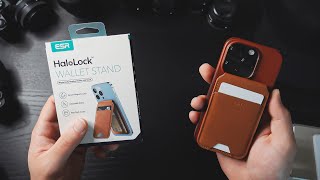 Best Wallet Stand For Iphone  Esr Halolock Magsafe Review [upl. by Donohue]