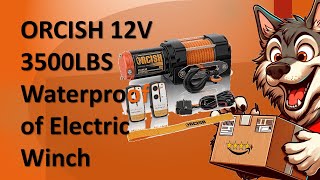 ORCISH 12V 3500LBS Waterproof Electric Winch [upl. by Leahcimauhsoj]