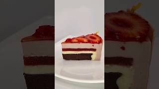 Strawberry amp White Chocolate Entremet Cake [upl. by Notse634]