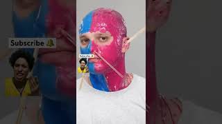 He actually waxed his head😂😂😂😭😭 skincare makeup satisfying facemask wax challenge [upl. by Sabas996]