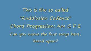 Can you name the songs here All based upon the Andalusian Cadence [upl. by Emlen]