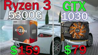 Ryzen 3 5300G Vs GTX 1030  12 Game benchmark in 4K [upl. by Rosanna940]