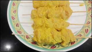 Chicken Satay Recipe  Satay Chicken  Chicken Satay with Peanut Sauce foodcooking [upl. by Neal]