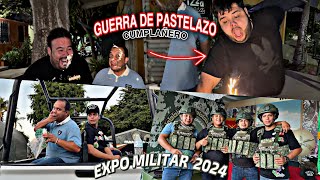 EXPO MILITAR 2024 Y LE DOY ESTE REGALO AL GORDO ARCETERMINO EN GU3RRA DE PASTELAZOS \PAUL [upl. by Redmond533]