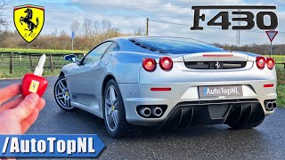 Ferrari F430 REVIEW on AUTOBAHN NO SPEED LIMIT amp ROAD by AutoTopNL [upl. by Rechaba]