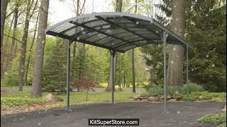 Palram Canopia 10 x 16 Atlas 5000 Carport Kit Gray Bronze model HG9136 [upl. by Helaine386]