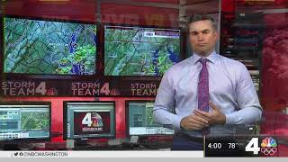 WRCTV NBC 4 Washington quotNews 4 at 4quot Severe Weather Open 9162021 [upl. by Niamert]