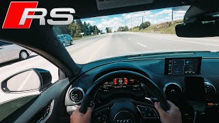 The Most BRUTAL Sound  Audi RS3 POV 4K [upl. by Felton155]