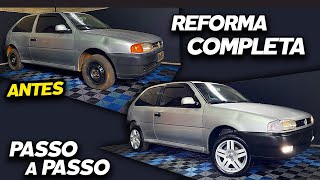 TRANSFORMAÇÃO COMPLETA GOL SPECIAL 10 2003 EM 10 MINUTOS  Reforma de carro para vender [upl. by Analah837]