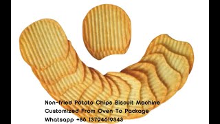 Non Fried Potato Chips Biscuit Machine [upl. by Chalmer]