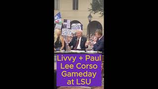 Livvy Dunne Paul Skenes and Lee Corso pick the LSU Tigers on Gameday [upl. by Danby]