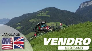 Vendro Highland – KRONE Rotary tedder for steep slopes [upl. by Nivlac]