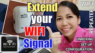 PAANO IEXTEND ANG WIFI SIGNAL GAMIT ANG WIFI REPEATER O EXTENDER  HOW TO EXTEND YOUR WIFI SIGNAL [upl. by Ecnaret]