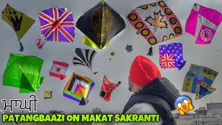 Flying KItes On Makar sakranti 2024 😱 Kite Festival  Patangbaazi [upl. by Anayad]