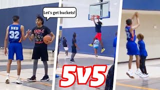 THIS WAS UNBELIEVABLE 5v5 Basketball Must Watch [upl. by Ilajna371]