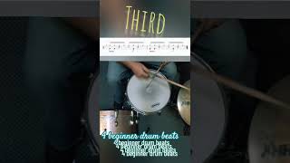 4 beginner drumbeats for drummers drums drumrhythm [upl. by Coppins]